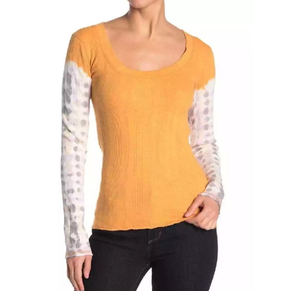 Free People Big Sur Long Sleeve‎ Tee size Medium